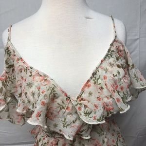 Xhilaration summer dress floral xs spaghetti strap